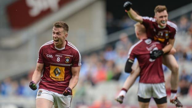 Ger Egan celebrates at Croke Park.