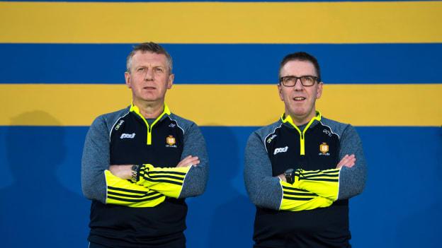 Joint Clare managers Donal Moloney and Gerry O'Connor.