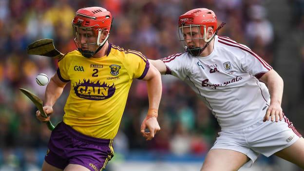 Willie Devereux and Thomas Monaghan in action during the 2017 Leinster SHC Final at Croke Park.