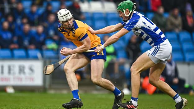 Liam Rushe, Na Fianna, and Jack Sheridan, Naas, in AIB Leinster Club SHC action. Photo by Eóin Noonan/Sportsfile