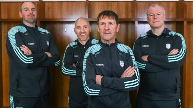 Kerry selectors Micheál Quirke, Paddy Tally, and Diarmuid Murphy pictured with manager Jack O'Connor. Photo by Brendan Moran/Sportsfile