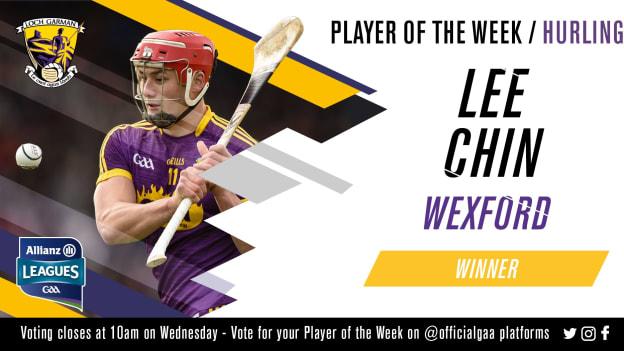 GAA.ie Hurler of the Week Lee Chin.