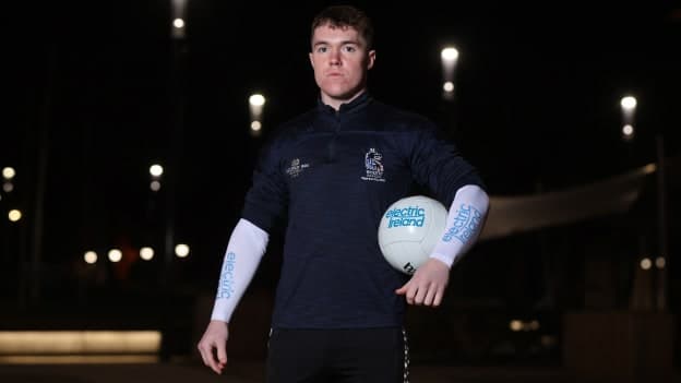 Pictured is University of Limerick and Galway footballer, Jack Glynn, as Electric Ireland teams up with six intercounty Camogie and GAA stars to look ahead to the upcoming matches and rivalries across the Electric Ireland Camogie Third Level Championships and the Electric Ireland GAA Higher Education Championships. Through its #FirstClassRivals campaign, Electric Ireland will continue to celebrate the unexpected alliances that form between county rivals as they come together in pursuit of some of the most coveted titles across Camogie and GAA. 