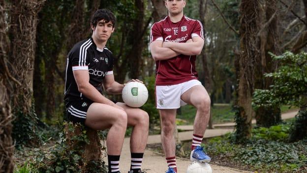 Darragh Cummins, Sligo, and Dessie Conneely, Galway, pictured ahead of the EirGrid Connacht Under 21 Final.
