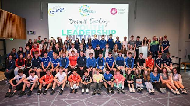 Dermot Earley Youth Leadership Initiative participants pictured at Croke Park. 