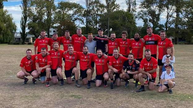 The Christchurch McKenna's team that won the 2021 Canterbury Senior Football Championship. 