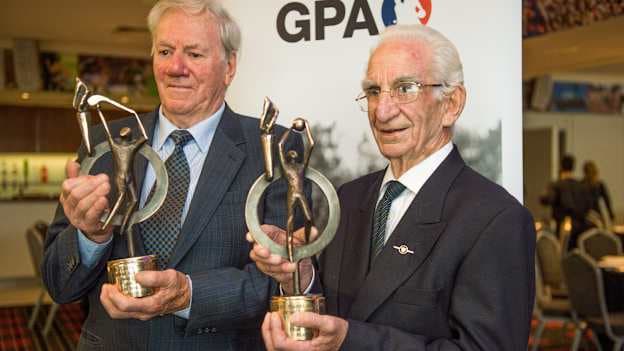 Ned Wheeler, Wexford, and Brian Smyth, Meath were presented with GPA Lifetime Achievement Awards in 2014.