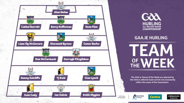 This week's GAA.ie Hurling Team of the Week.