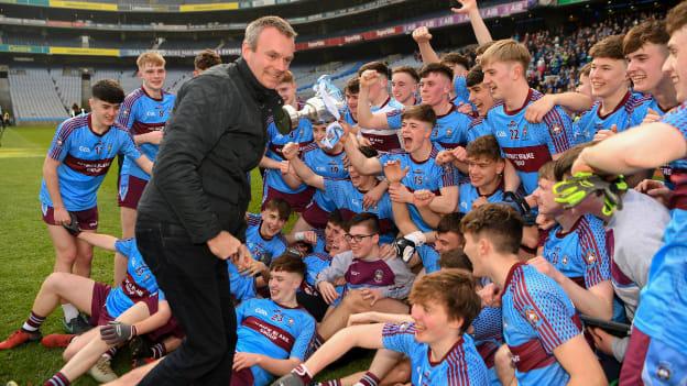 St Michael's Enniskillen won the Hogan Cup at Croke Park in April.