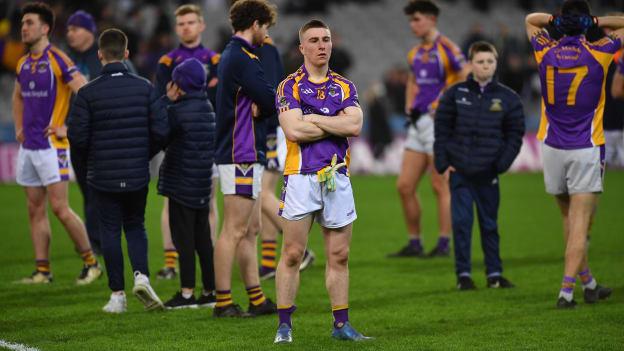 Anthony Quinn of Kilmacud Crokes after his side's defeat in the AIB GAA Football All-Ireland Senior Club Championship Final match between Kilcoo, Down, and Kilmacud Crokes, Dublin, at Croke Park in Dublin.