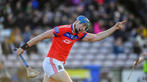 St Thomas' Mark Caulfield celebrates at Pearse Stadium.