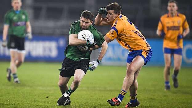 Brendan Gallagher in action for Lucan Sarsfields against Na Fianna in the 2018 Dublin Senior Football Club Championship. 