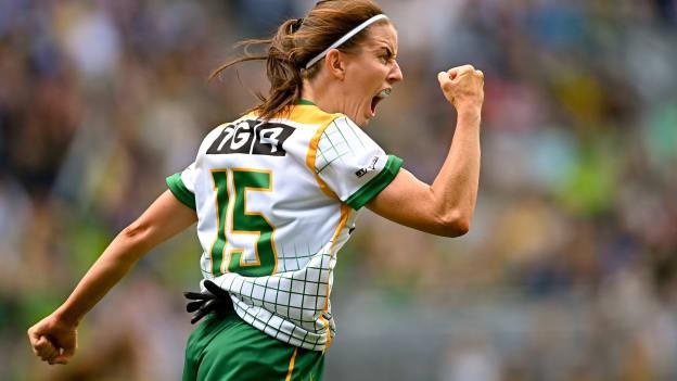 Meath's Niamh O'Sullivan celebrates at Croke Park.