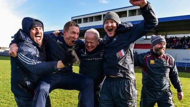 Joe Quaid (centre) and his Westmeath management team haven't put a foot wrong yet this year. 