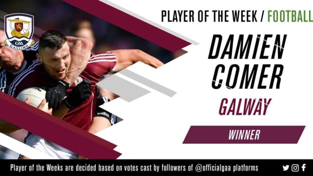 GAA.ie Footballer of the Week Damien Comer.