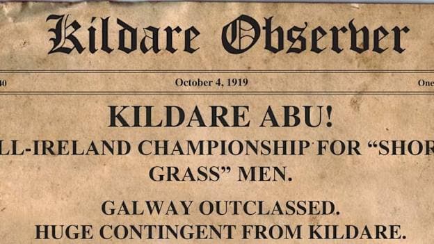 1919 GAA Football Final Match Report Cover