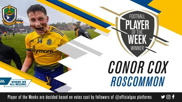 GAA.ie Footballer of the Week Conor Cox.