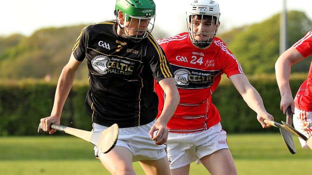 Action from the Kilkenny and East Cork clash in the Bank of Ireland Celtic Challenge.