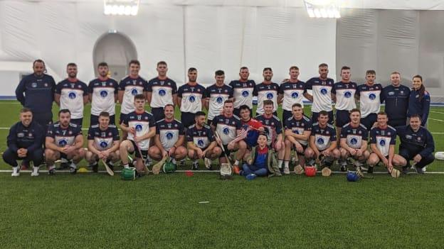 The New York hurling team that defeated Leitrim in the 2023 Connacht Hurling League Shield Final. 