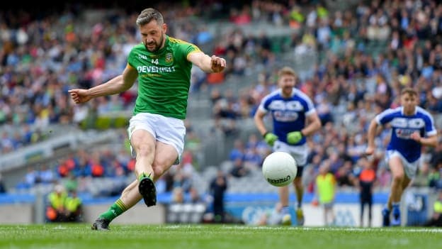 Mickey Newman scores a goal for Meath against Laois at Croke Park.