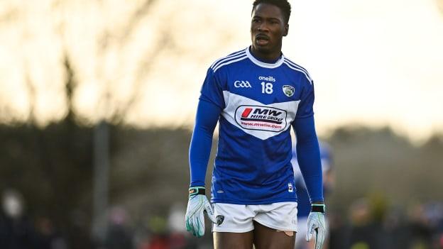 Collins Ugochukwu of Laois during the O'Byrne Cup group B match between Wexford and Laois at Hollymount in Galbally, Wexford. 