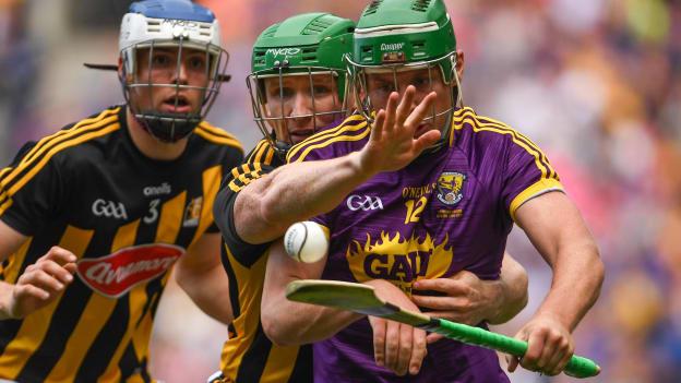 Conor McDonald, Wexford, and Paul Murphy, Kilkenny, in action during the 2019 Leinster SHC Final at Croke Park.