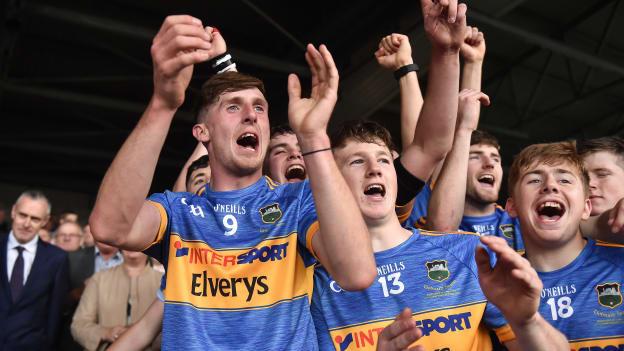 Tipperary's Ger Browne (left) celebrates after victory over Cork in the 2018 Bord Gáis Energy All-Ireland U-21 Hurling Final. 