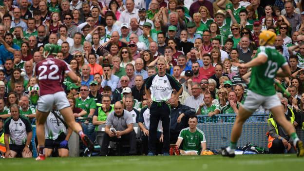 John Kiely during the 2018 All Ireland SHC Final at Croke Park.