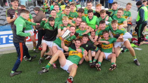 Castlelyons players celebrating at Páirc Uí Chaoimh.