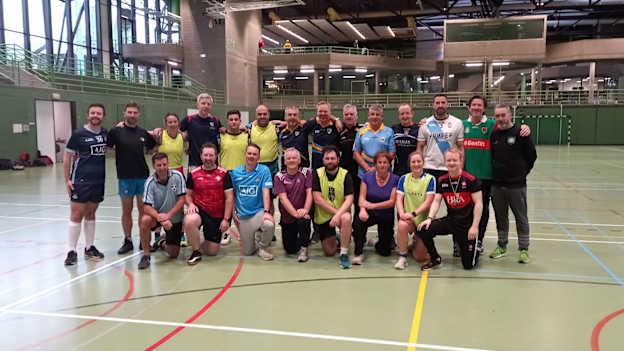 Coaches pictured at the Youth Coach forum youth held by Gaelic Games Europe recently.  