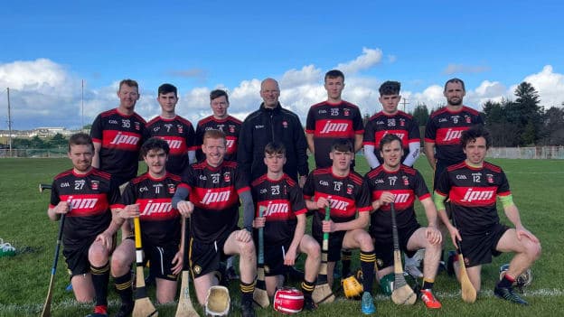 The Gaeil Dhoire Theas team that won the inaugural Comórtas Iomána na Gaeilge.