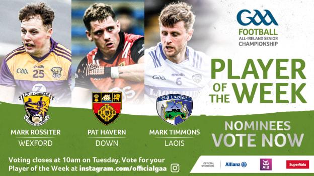 GAA.ie Footballer of the Week nominees.