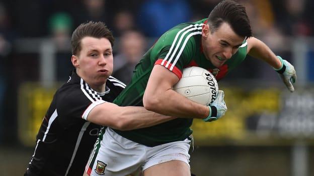 Mayo forward Jason Doherty on the attack in Ballina.