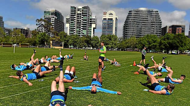 Foireann Rialacha Idirnáisiúnta na hÉireann ag traenáil i Melbourne sa bhliain 2017
