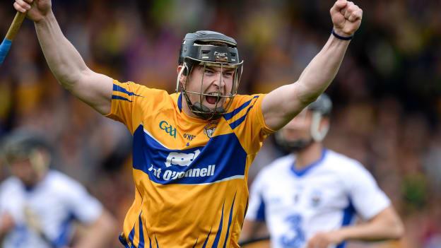 Tony Kelly celebrates his winner