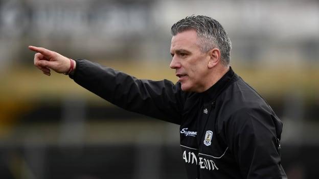 Galway manager Pádraic Joyce watching Sunday's Allianz Football League Division One encounter against Tyrone at Tuam Stadium.