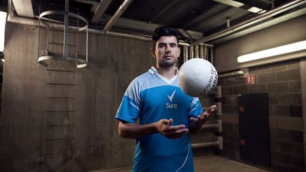 Dublin footballer, Cian O Sullivan, pictured in his role as Sure ambassador at Croke Park. Sure is the official statistics partner of the GAA, uncovering the stories behind every move.