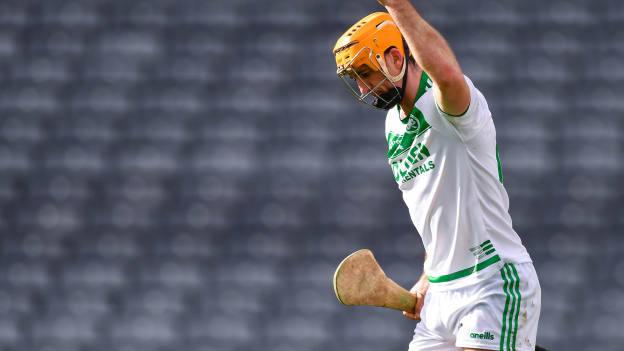 The impressive Colin Fennelly celebrates after scoring a first half goal for Ballyhale Shamrocks at Croke Park.