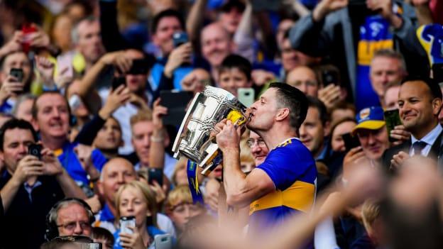 Seamus Callanan pictured with the Liam MacCarthy Cup in 2019.
