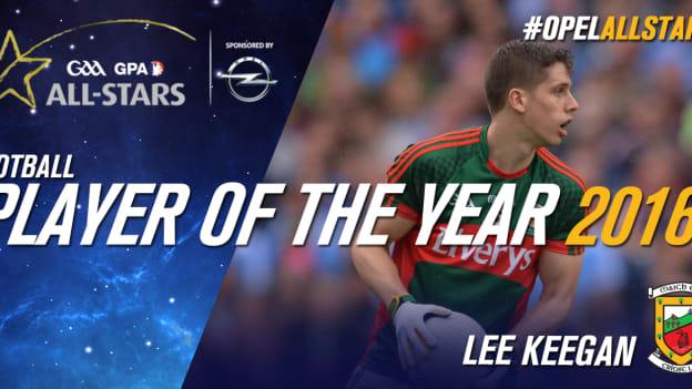 Lee Keegan has been named as the 2016 Footballer of the Year.