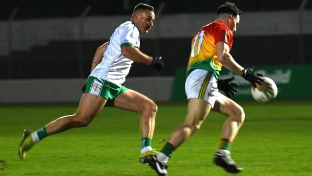Eoin Walsh in action for London in their Allianz league win over Carlow. 