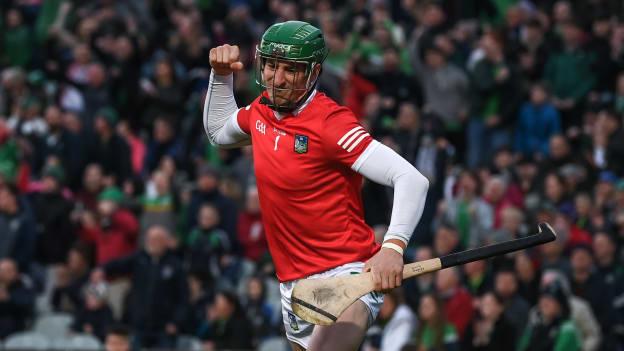 Limerick goalkeeper Nickie Quaid celebrates following the game.