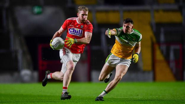 Cork's Ruairi Deane on the attack at Pairc Ui Chaoimh.