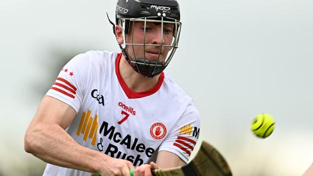 Conal Devlin of Tyrone during the Christy Ring Cup Round One match between Tyrone and Derry at O'Neill's Healy Park in Omagh, Tyrone. Photo by Ramsey Cardy/Sportsfile.