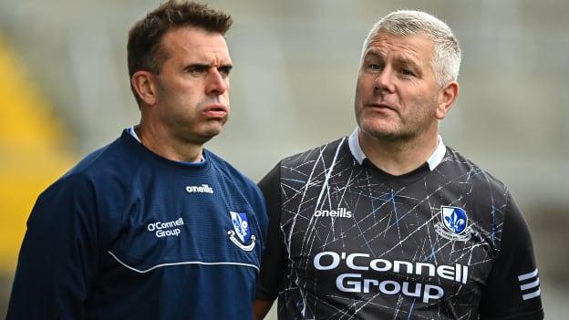 Sarsfields manager John Crowley and coach Diarmuid O'Sullivan. Photo by Eóin Noonan/Sportsfile
