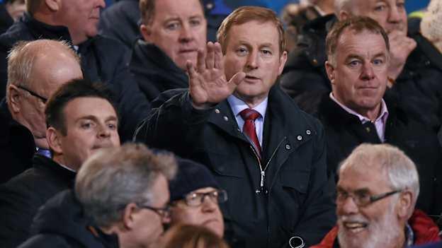 An Taoiseach Enda Kenny at Kingspan Breffni Park on Saturday