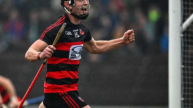 Ballygunner's Pauric Mahony celebrates at Walsh Park.