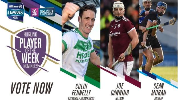 GAA.ie Hurler of the Week nominations.