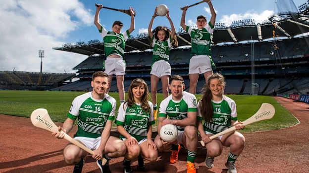 Pictured at the launch are, clockwise from left, Cian Duffy, Faye Murphy, Evin Dowling, Caoimhe Bourke, Tipperary, Philly McMahon, Dublin, Sinead Delahunty, Tipperary, and Colin Dunford, Waterford. 