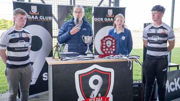 GAA President Larry McCarthy attended an event at Gort Community School this month.